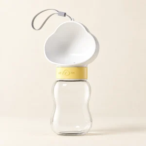 Portable Dog Water Bottle – White, 350 ml – product view