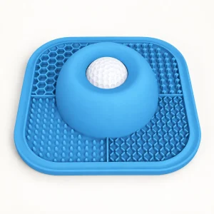 Silicone Lick Mat & Rolling Feeder – Blue – product view